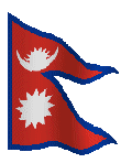 Nepali waving flag
